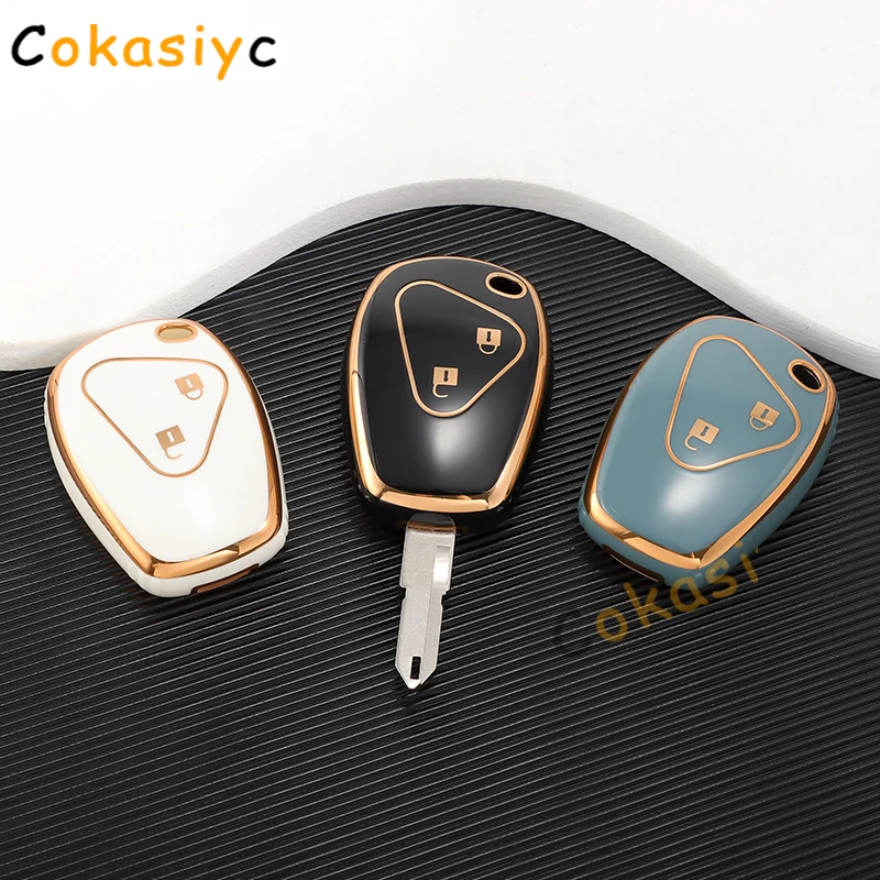 Чехол для ключей из ТПУ брелок Renault Megane Duster Modus Espace Laguna Logan DACIA Sandero Fluence Clio Kango 2