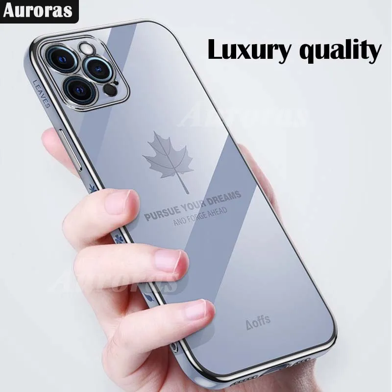Auroras для Honor X9 X8 4G 5G чехол Роскошный кленовый лист противоударный мягкий