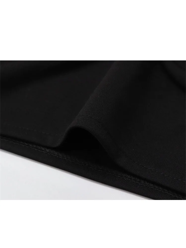 Женский летний укороченный топ Y2k черный пикантный в Корейском стиле женские