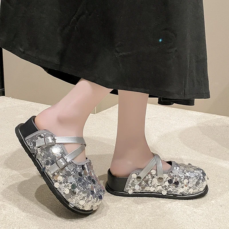 Тапочки Baotou женские на толстой подошве весна-лето 2024