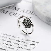 sterling silver vintage tree of life thai silver ring vintage distressed heart tree double line opening ring
