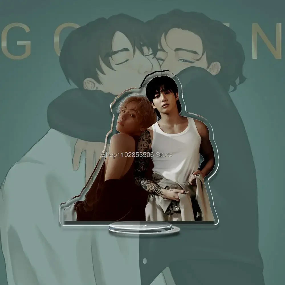 8 см акрил Kpop Vkooks Love Standee GOLDEN LAYOVER подставка для альбома VKOOKS Lightstick на заказ