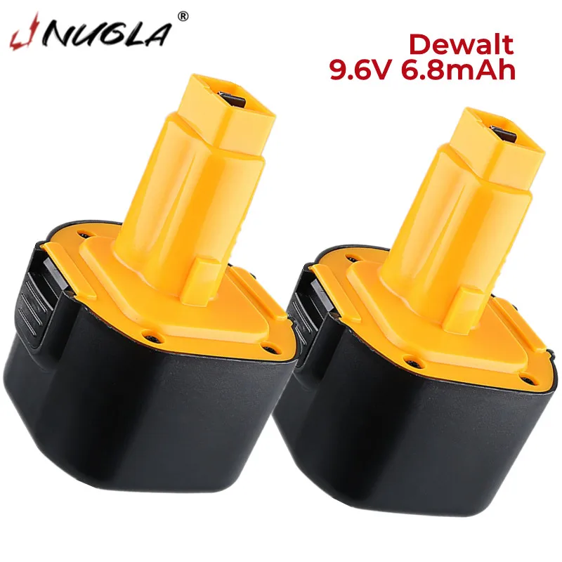 

9.6V 6.8Ah Ni-MH Battery for Dewalt DE9036 DE9061 DE9062 DW9060 DW9061 DW9062 EZWA 29 DW050 DW909K DW909 DW902, DW913+Charger