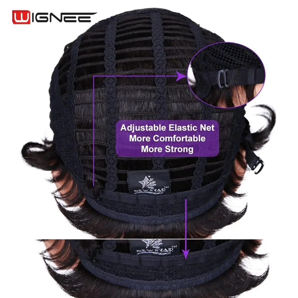 Short Pixie Cut Human Hair Wigs Brazilian Remy Hair Short Curly Layered Wavy Wigs For Black Women 150% Density Natural Black Wig