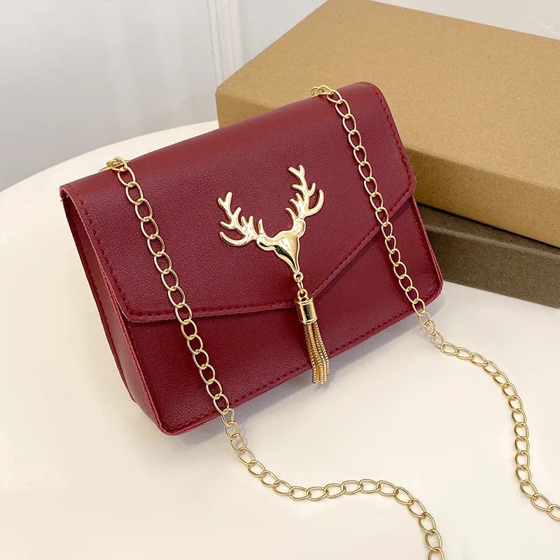 

Fashion Simply PU Leather Crossbody Bag for Women Solid Color Shoulder Messenger Bag Lady Pendant Travel Small Handbag Mochilas