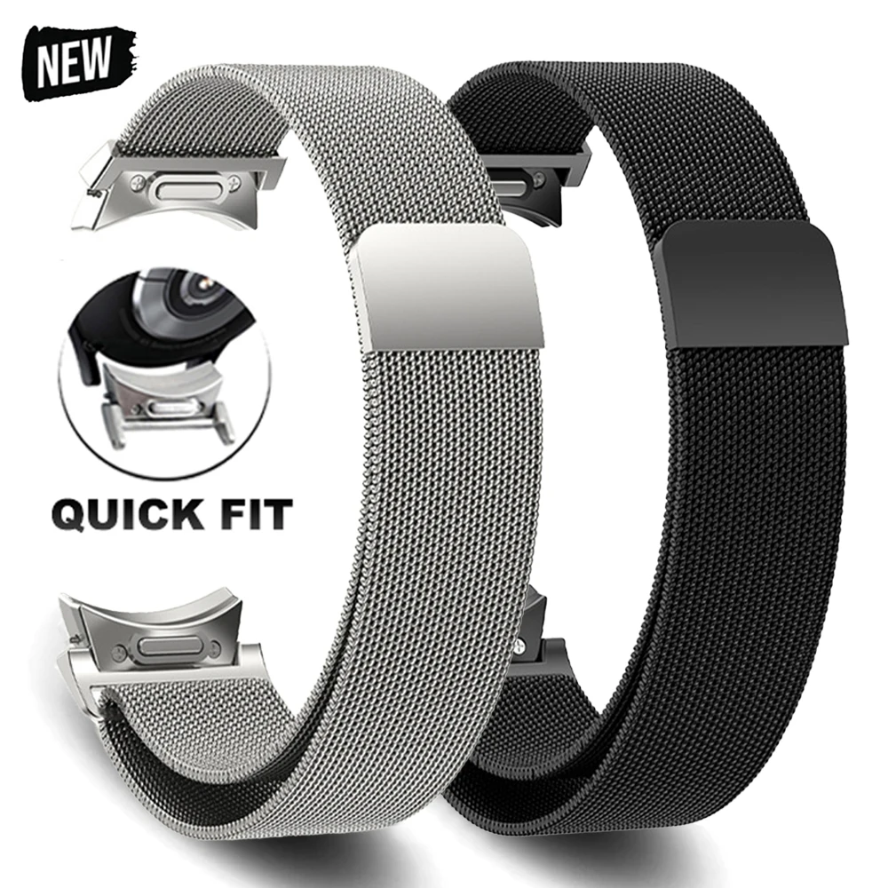 Galaxy Watch 544mm Quick Fit Milanese No Gaps Band for Samsung Galaxy Watch 6 5 4 Classic 43mm 47mm 40mm 44mm 42 46mm 5Pro 45mm Magnetic Loop Strap Galaxy Watch 544mm Quick Fit Milanese No Gaps Band for Samsung Galaxy Watch 6 5 4 Classic 43mm 47mm 40mm 44mm 42 46mm 5Pro 45mm Magnetic Loop Strap