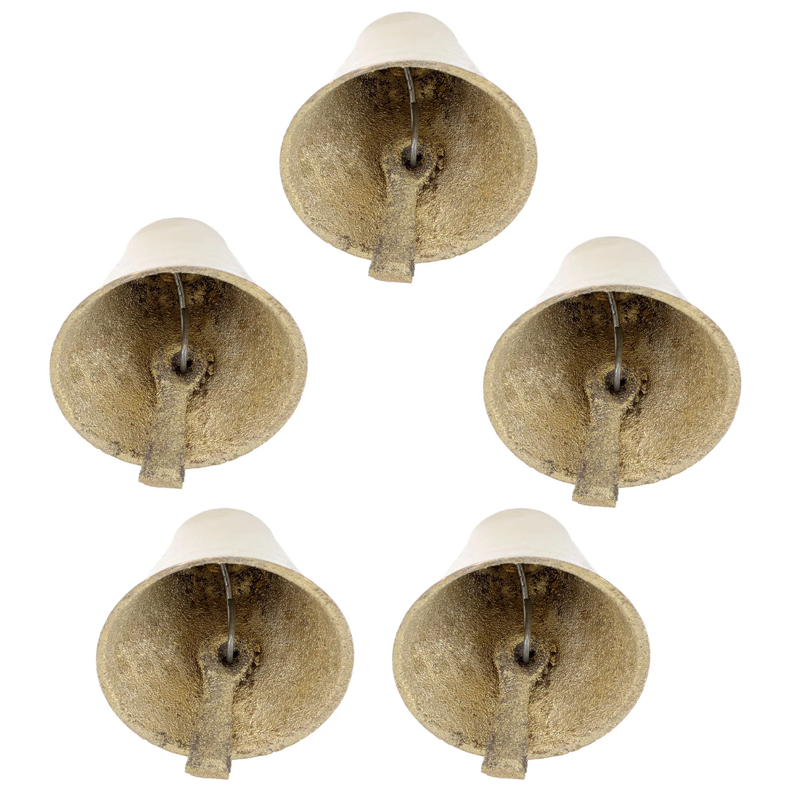 

5 Pcs Nativity Crafts Loud Bell Bell Garland Christmas Sleigh Bell Ornament Crafts Small Brass Bell Trumpet Copper Bell