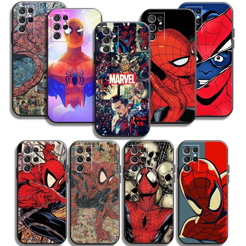 

Marvel Spiderman Phone Cases For Samsung Galaxy A51 4G A51 5G A71 4G A71 5G A52 4G A52 5G A72 4G A72 5G Funda Carcasa Soft TPU