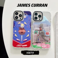 cartoon animation design art phone cases for iphone 13 12 11 pro max xr xs max 8 x 7 se couple anti drop soft tpu cover gift