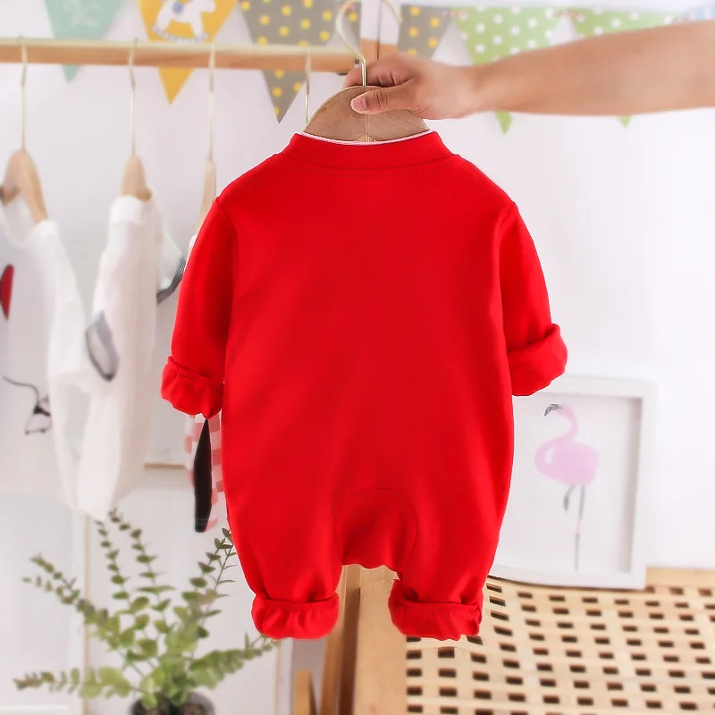 Chinese Style Baby Romper Spring Autumn Newborn Overalls Jumpsuit For Kids Toddler Bodysuit New Born Baby Items Outfit