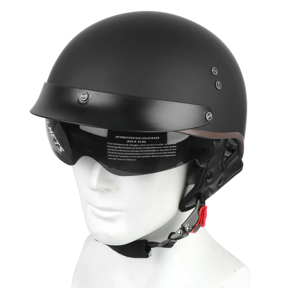 

Scooter Biker Motorbike Racing Riding Helmet Retro Vintage Casco Open Face Winter Warm Helmet Moto Unisex Motorcycle Helmet