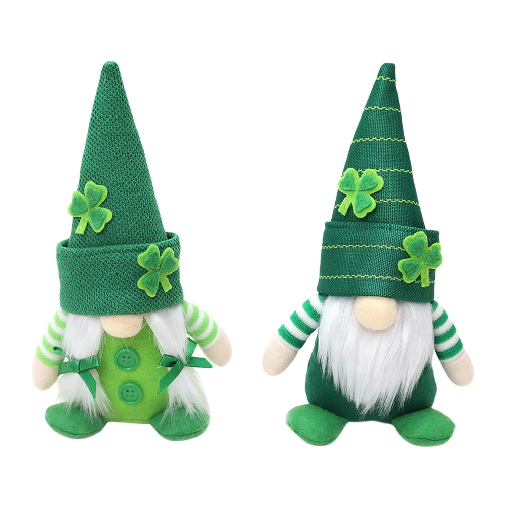 

St. Patrick's Day Green Clover Gnomes Doll Gnome Plush Doll Faceless Irish Day Party Decor Saint Patricks Day Gifts For Kids