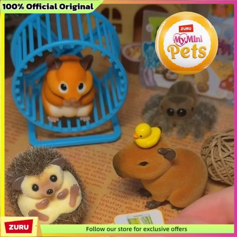Фото В наличии: ZURU My Mini Pets, игрушка-фигурка ёжика в закрытой упаковке с аксессуарами для коллекционеров и любителей животных, коллекционный шар-сюрприз. №1