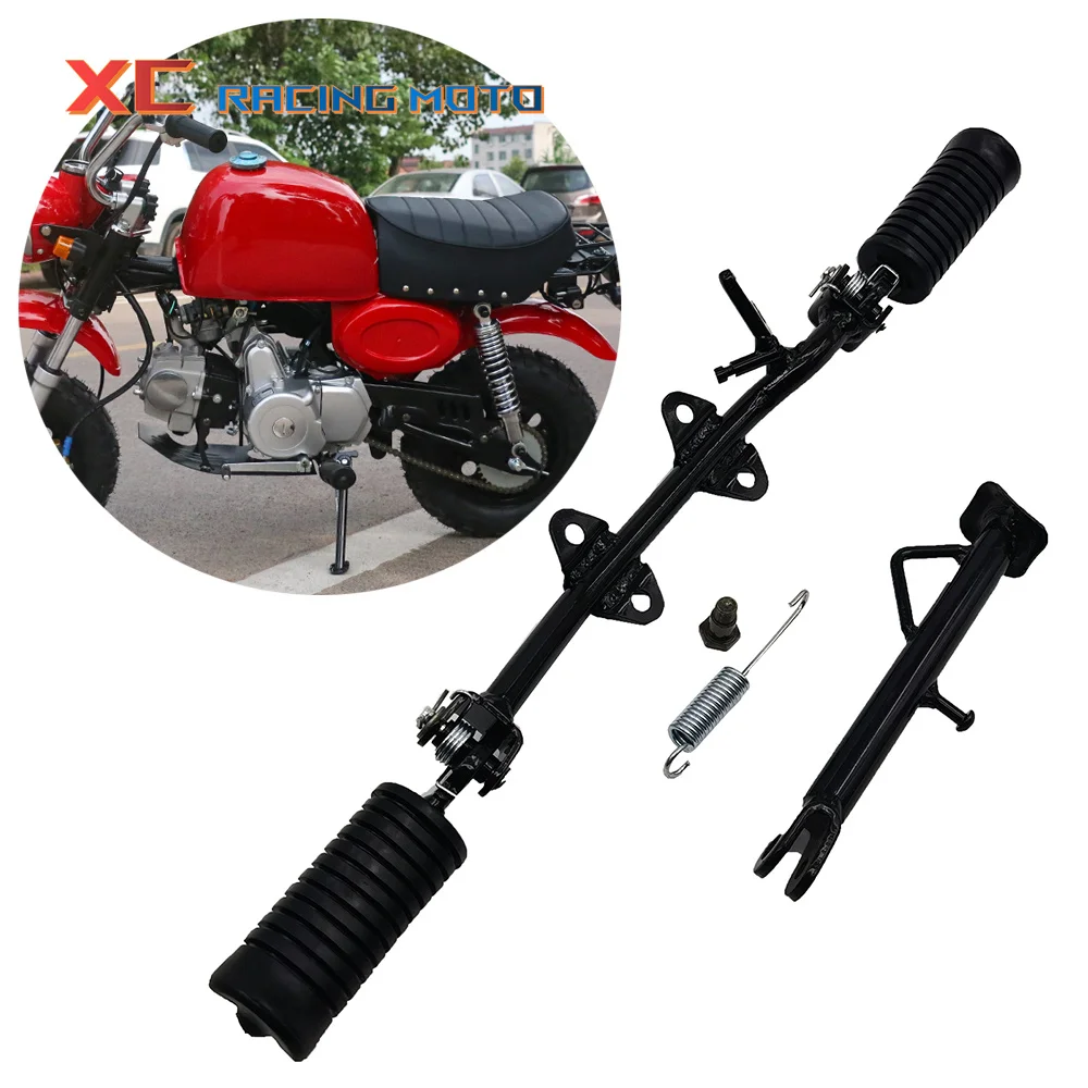 

Motorcycle Mini Monkey Side Leg Bracket Foot Pedals Horizontal Iron Assembly Is Put Aside Frame For Honda Z50 Z50a Z50j Z50r
