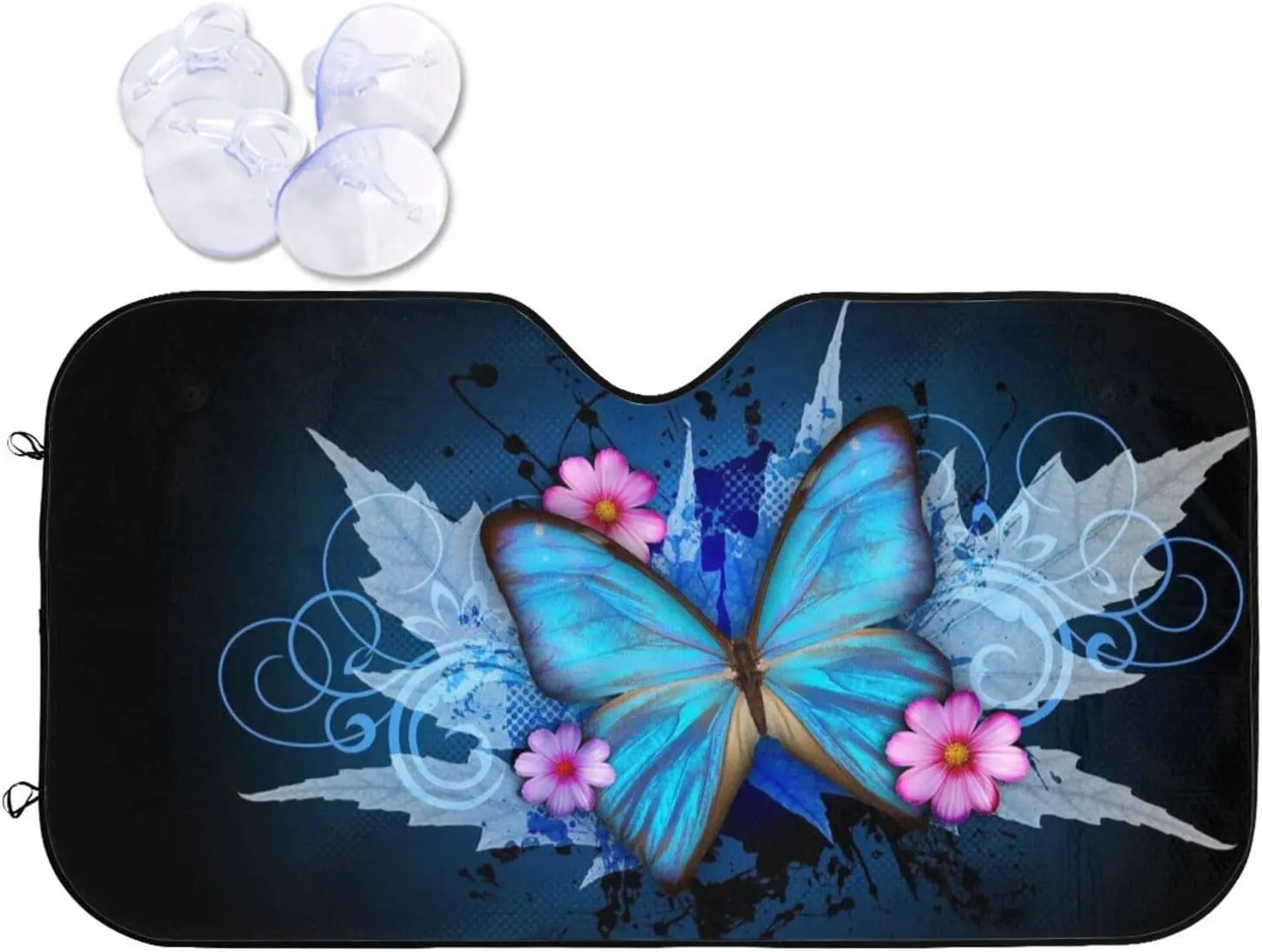 

Автомобильный солнцезащитный козырек-бабочка для блоков лобового стекла Защита от УФ-лучей солнцезащитный козырек для защиты вашего автомобиля от прохлады