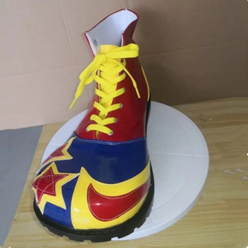 

33cm customized big toe fashion crazy Club Clown shoes for adults funny party stage performance boots joker accessories