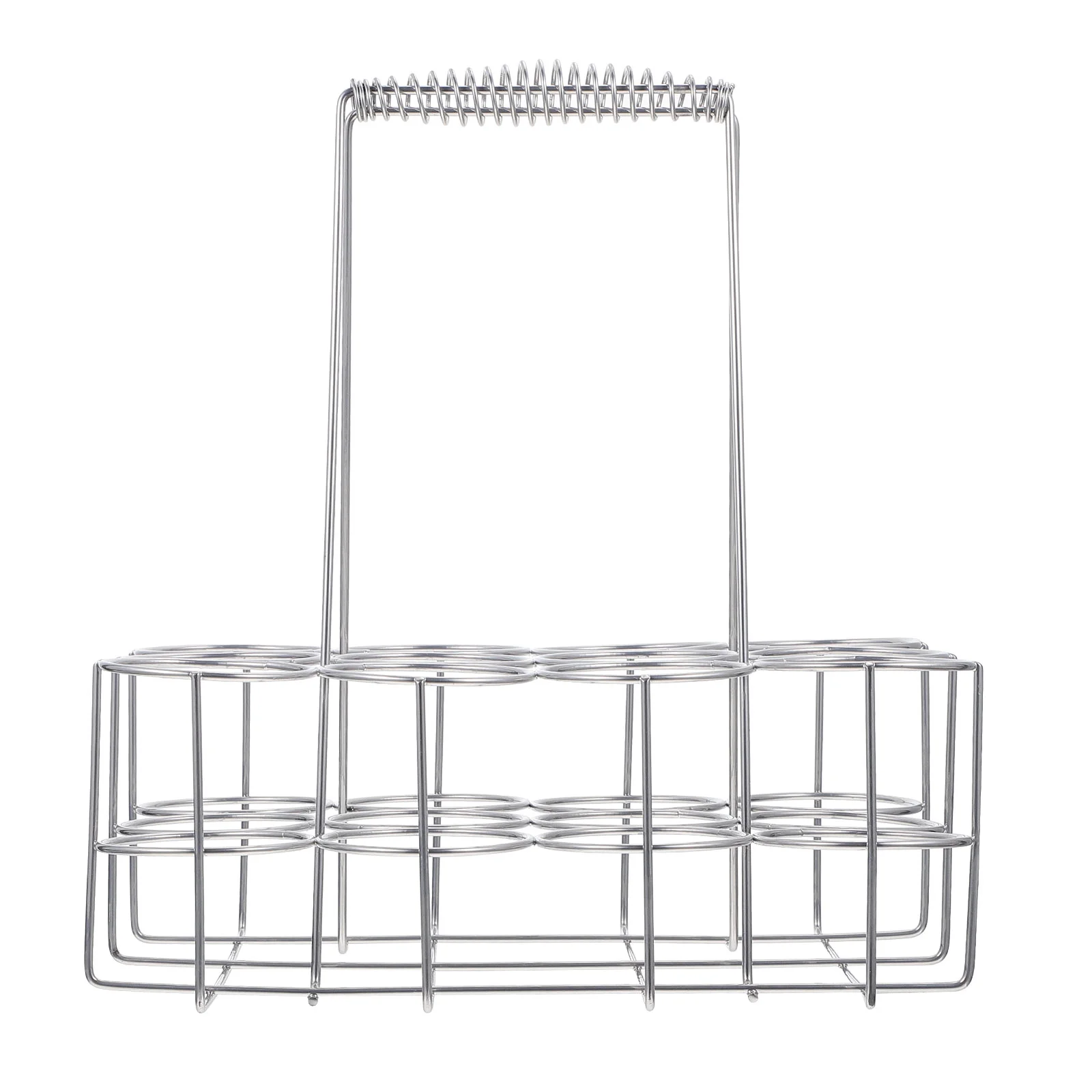 

1Pc Practical Portable Beer Rack Beer Bottle Storage Holder for Bar Silver