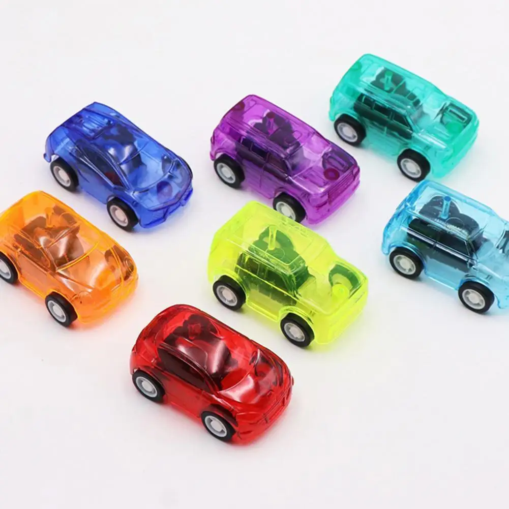 

Plastic Car Toy Mini Plastic Easy to Play Candy Color Transparent Toy Car Toy Car for Children Kids