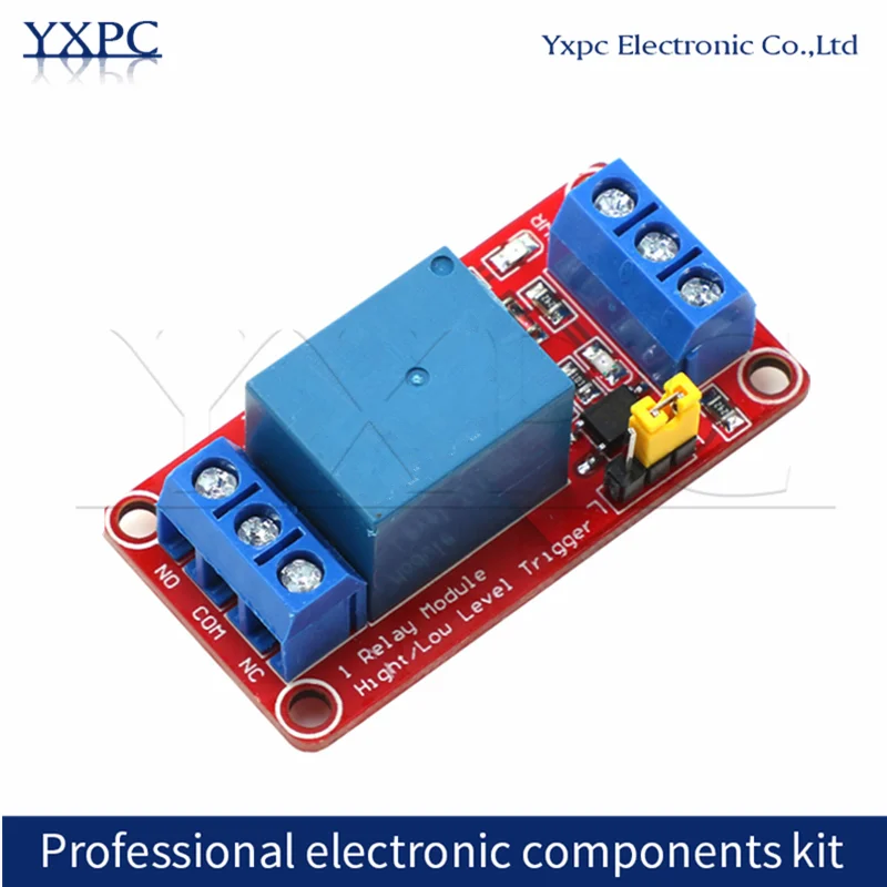 

1pcs 5V 9V 12V 24V singlechip One 1 Channel Relay Module Board Shield with optocoupler Support High and Low Level Trigger