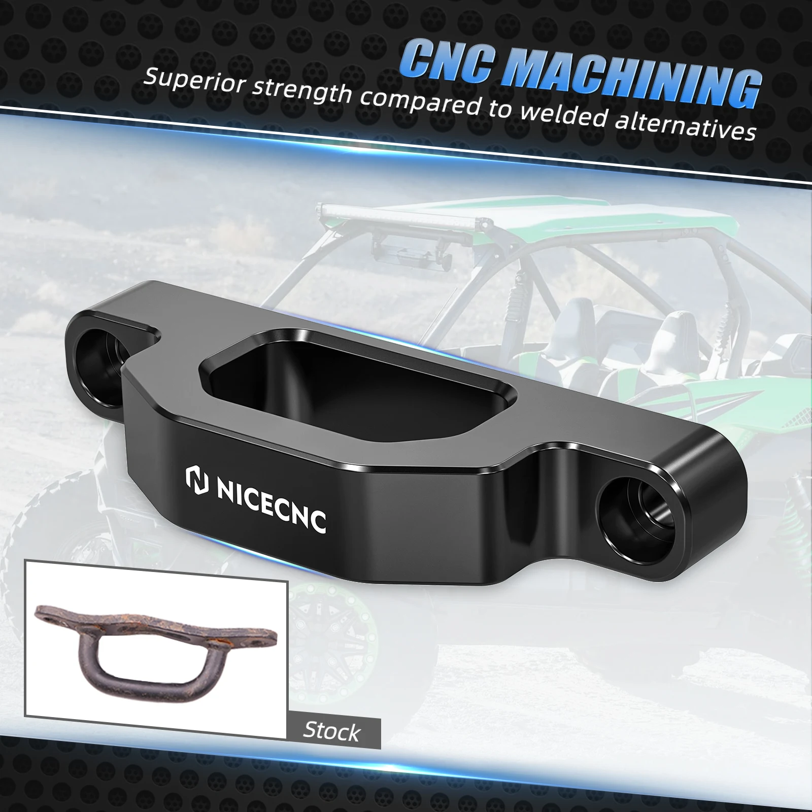 Буксирный крючок для Kawasaki терикс KRX 1000 2020-2023 KRF1000 алюминиевые передние и задние