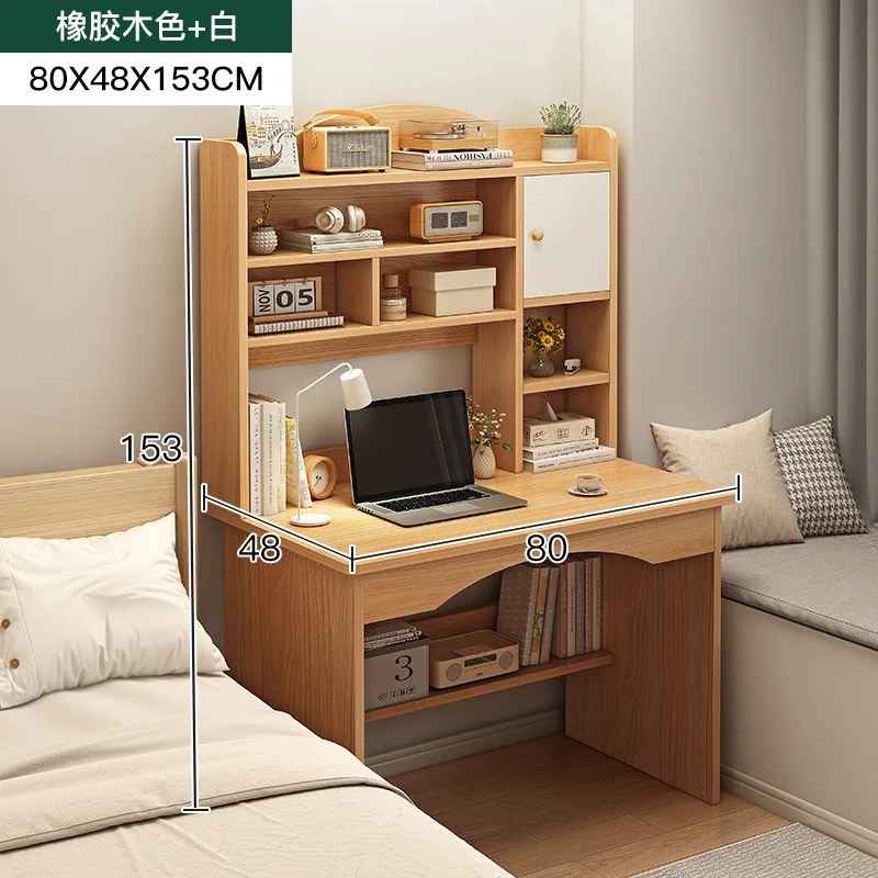 

SH 2023 Year Aoliviya Official New Desktop Computer Desk Bedroom Desk Primary School Student Home Bookshelf Integrated Simple