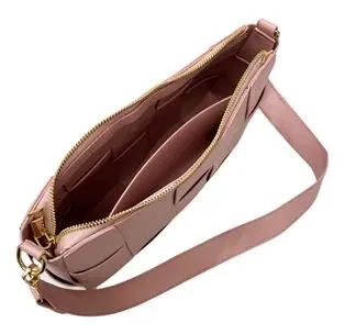 Women's Woven Faux  Shoulder Bag, Blush