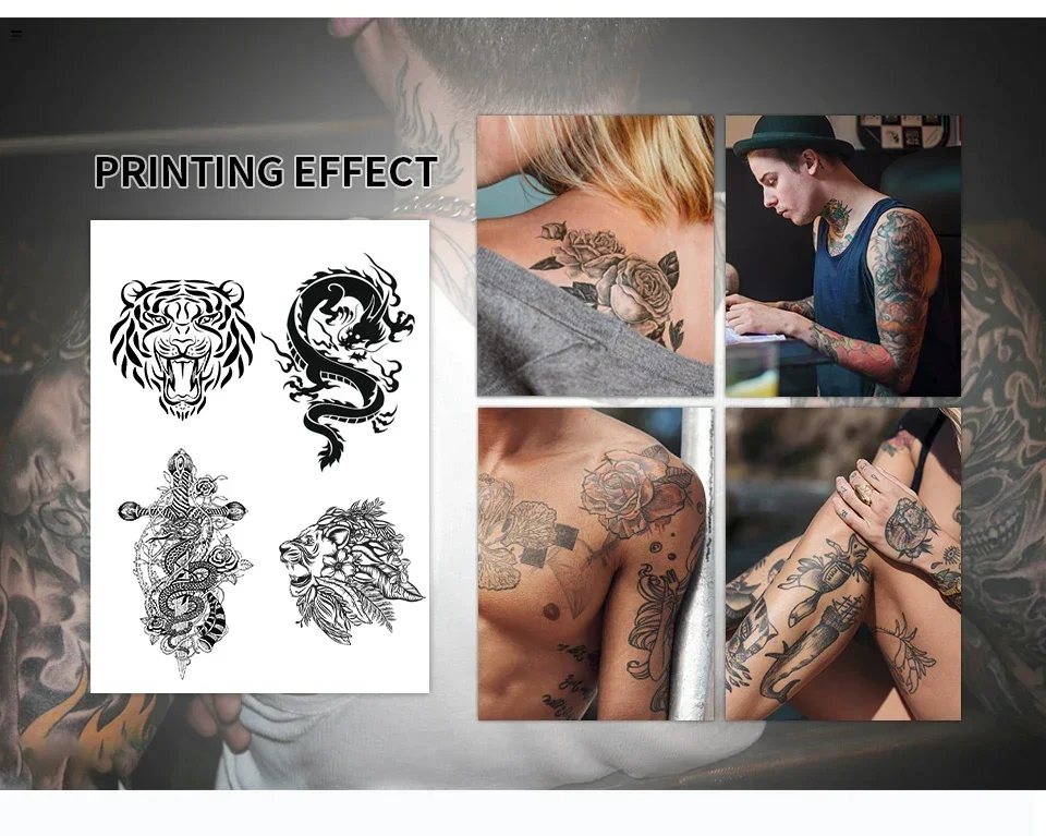 Популярный трендовый трафарет для татуировки термокопировальный аппарат