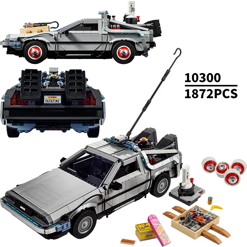 

Совместим с 10300 строительными блоками «Назад в будущее», строительные блоки DeLorean, строительные автомобили, кирпичи, игрушки для детей, подарки