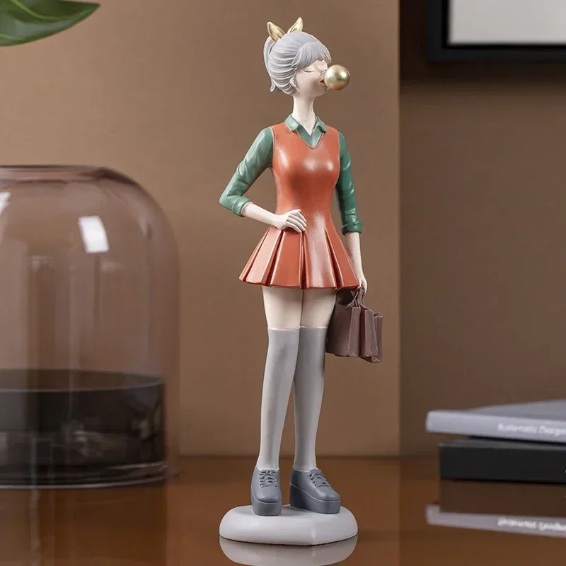 Скандинавская декоративная статуя человека для дома праздничное украшение из