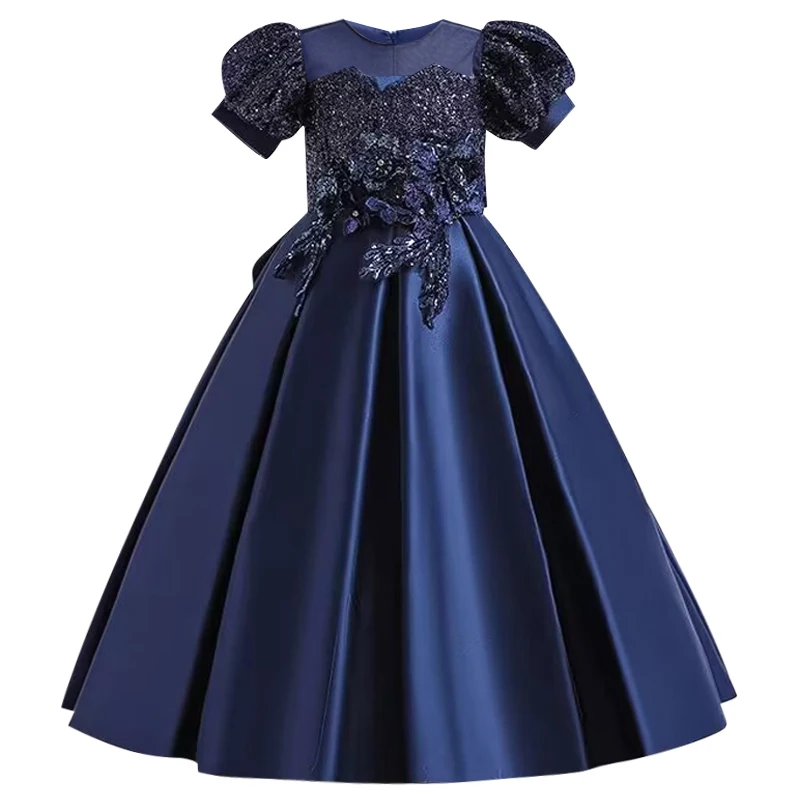 

Детская атласная юбка, элегантная летняя одежда для принцесс, для подарка на день рождения, 4-14 лет