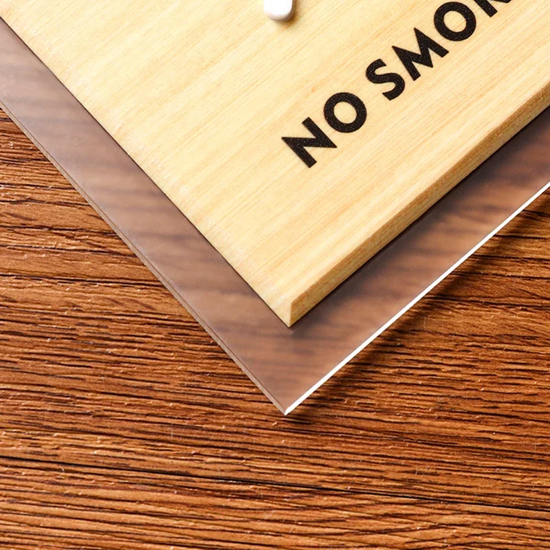 Акриловые теплые наклейки с напоминанием и надписью не курить