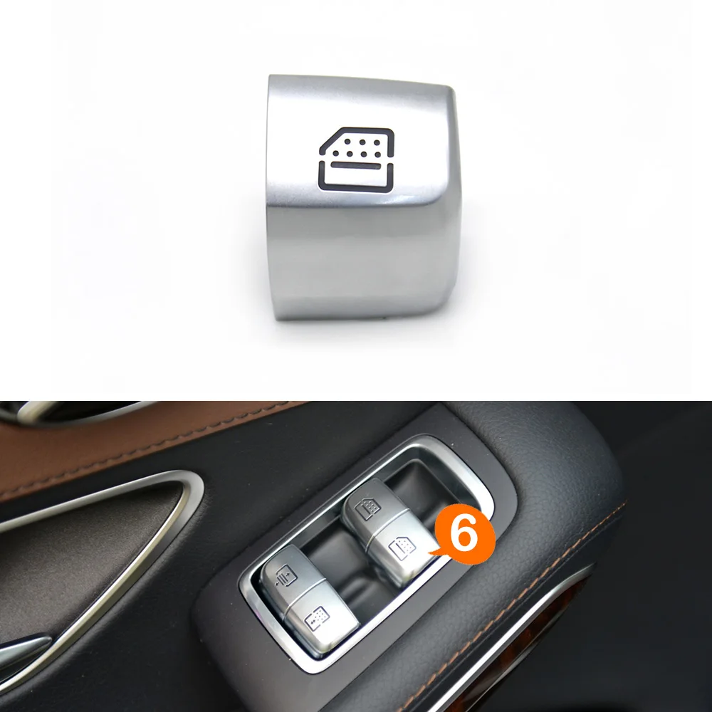 

Сменная крышка кнопки переключателя стеклоподъемника для Mercedes Benz S E Class W222 W213 S320 S400 S450 S500