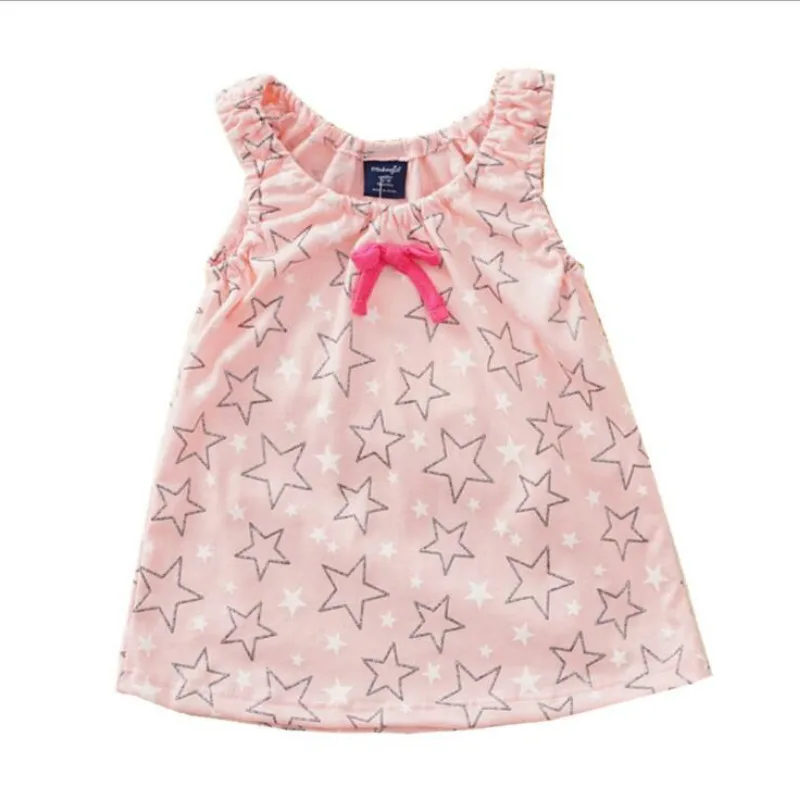 

New Summer Girls Dress Baby Dresses Sleeveless 0-3Yrs 100% Cotton Girl Baby Birthday Dress Infant Clothes Kid Clothing PD002