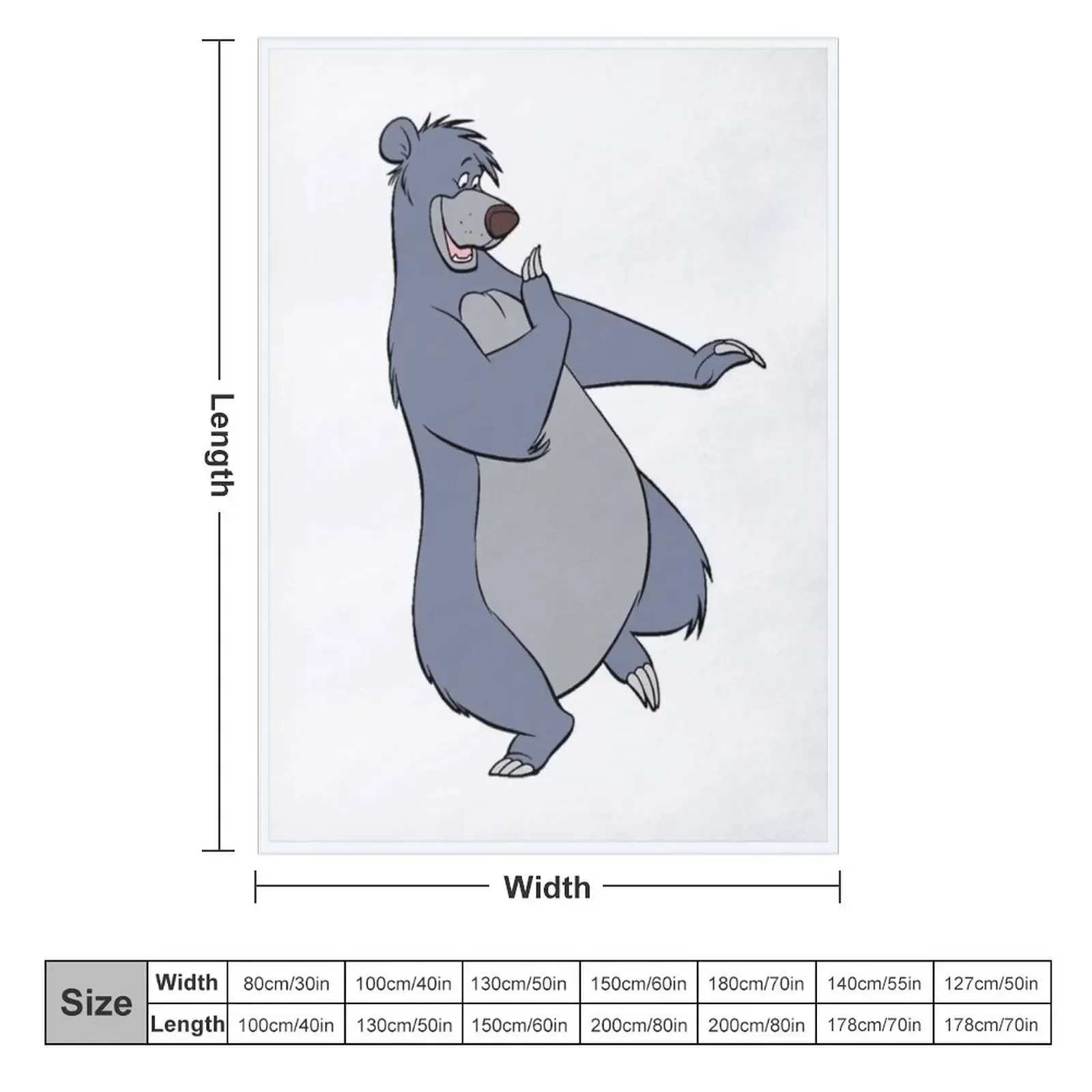 Baloo - &amp Mowgli Книга джунглей пледы кровать модные термобелье для путешествий