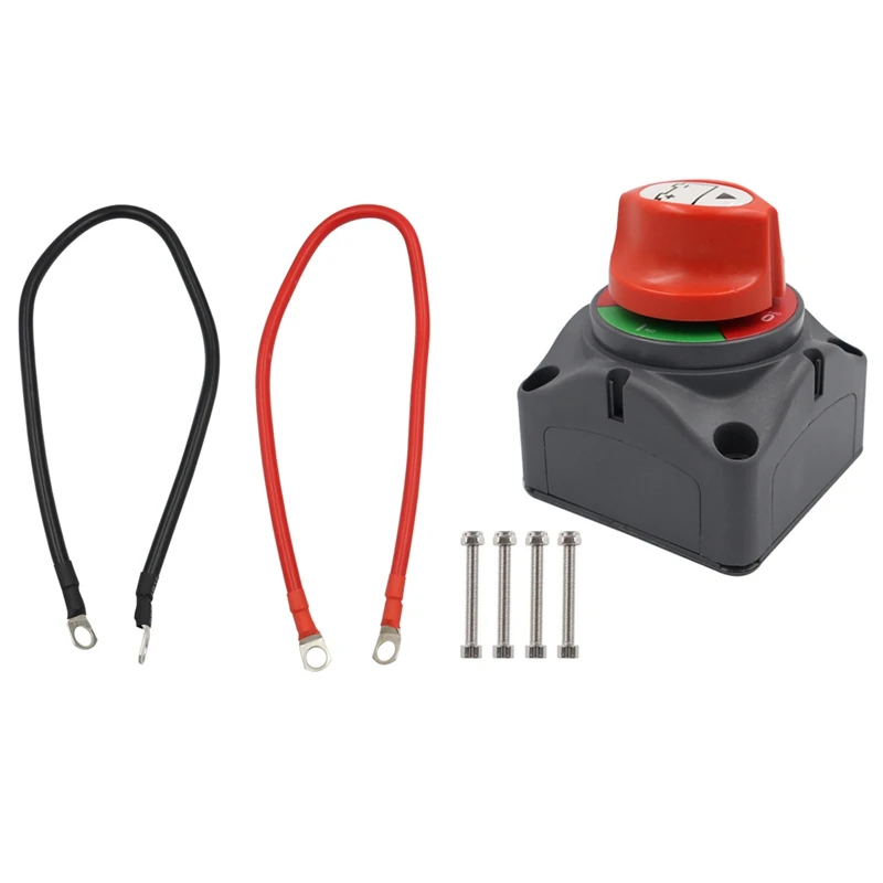 

12V-48V Car RV Marine Boat Battery Selector Isolator Disconnect Rotary Switch Cut 100A-300A