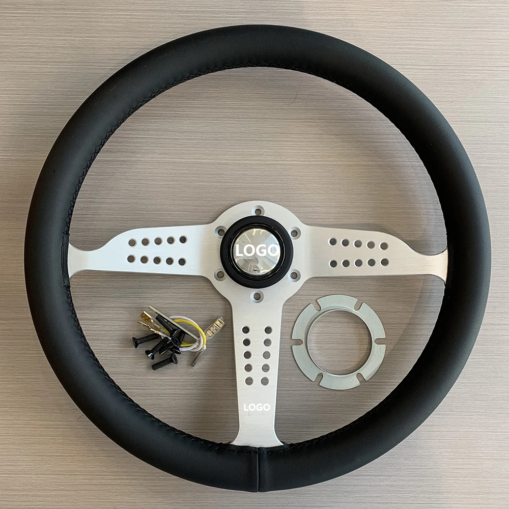 Tiypeor JDM Heritage Super Grand Prix Спортивный стиль 14-дюймовый кожаный руль Автомобильный