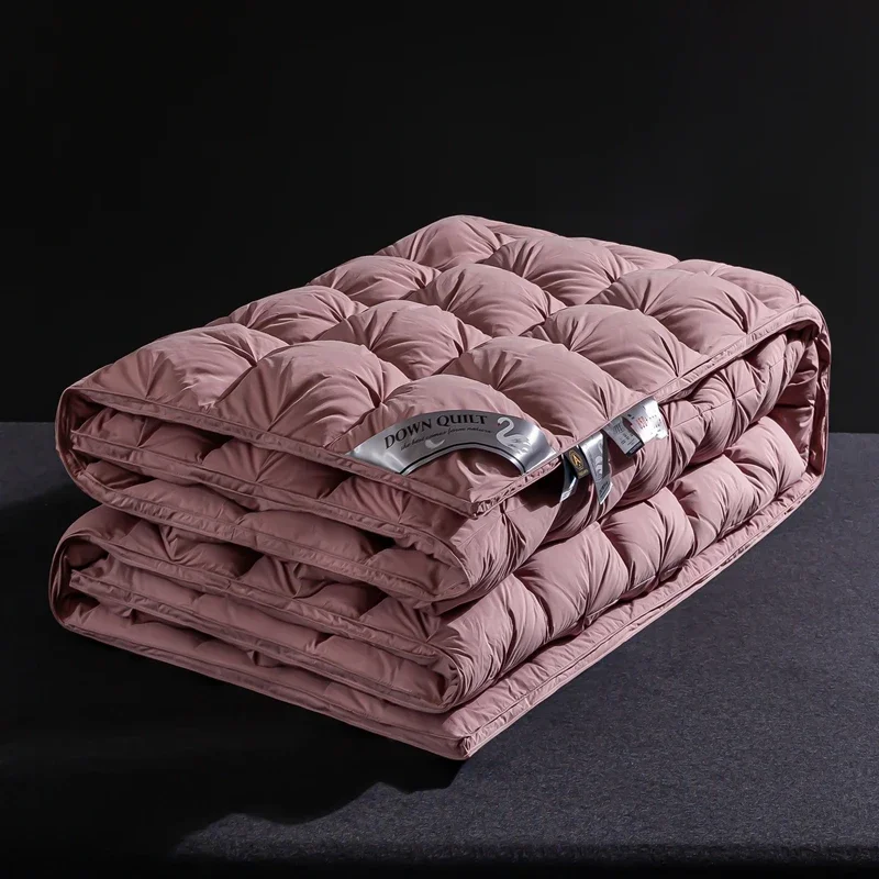 Новинка 2024 длинноволокнистое хлопковое пуховое одеяло 120 95 зимнее из белого