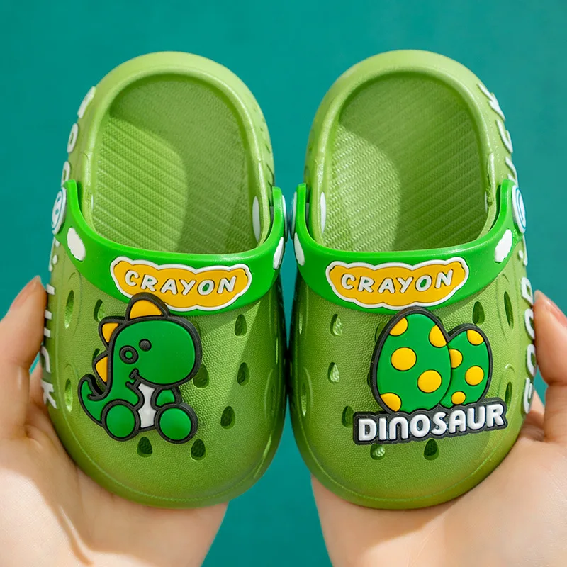 

Top Quality Summer Child Sandals for Boy Girls Cartoon Dinasour Garden Clogs Breathable Beach Slides Cheap Toddler Girl Shoes