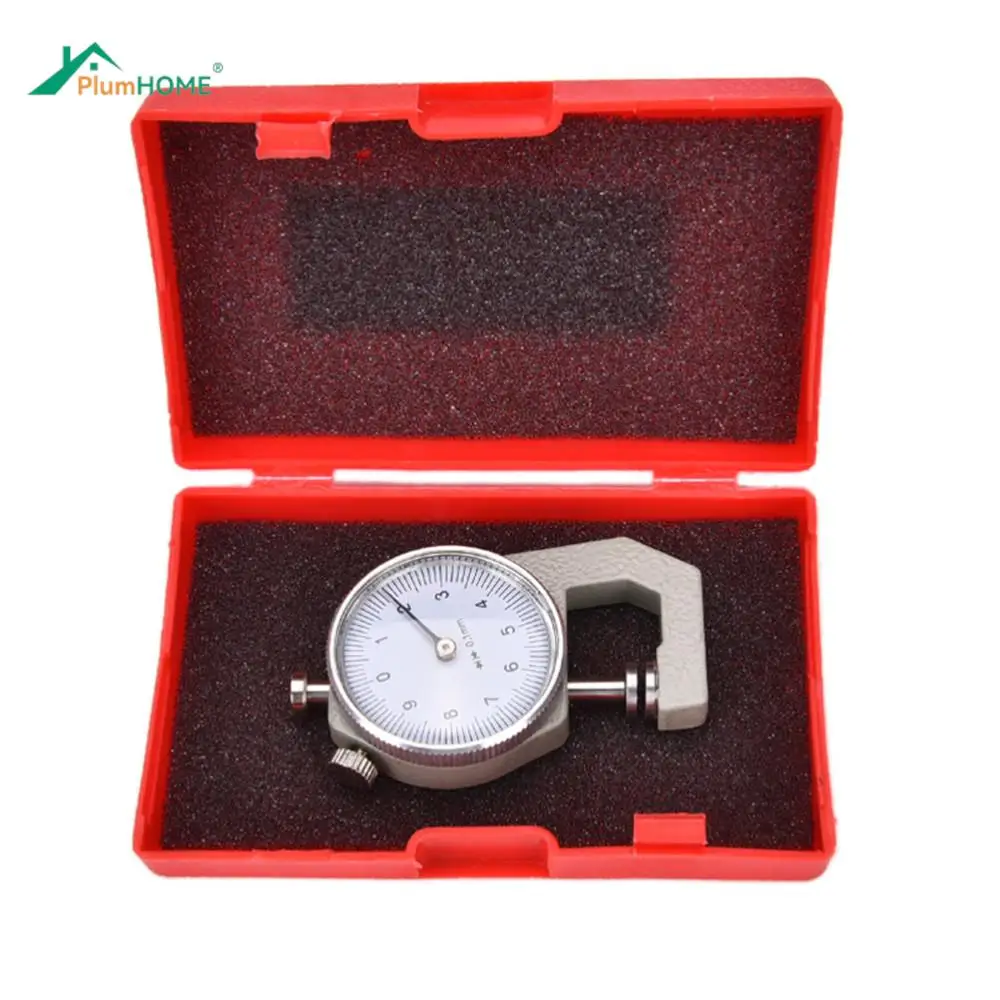

1PCS Metal Thickness Gauge 0-10mm Dial Thickness Gauge Leather Paper Thickness Meter Tester For Leather Flim Paper