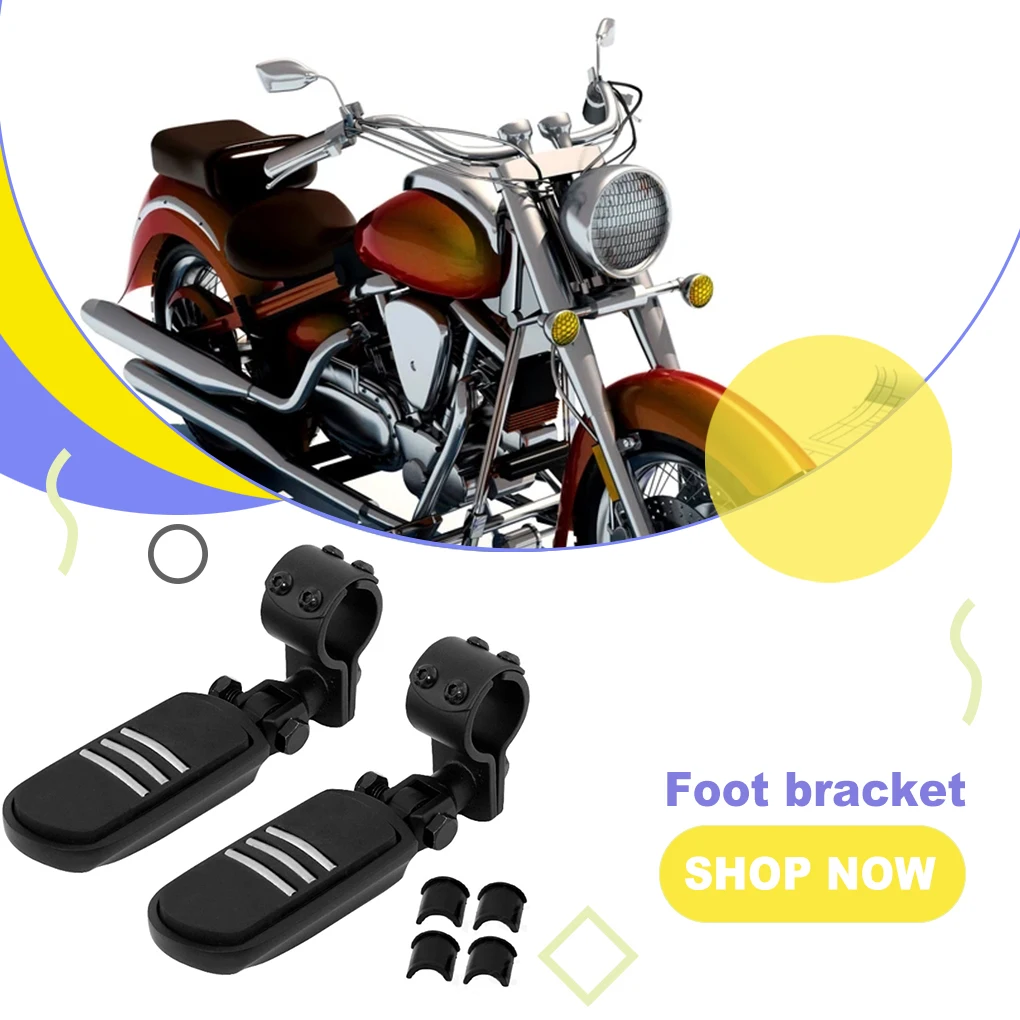 

1 Pair Motorcycle Footrests Pedal Pads Street Motorbike Guard Rod Footpeg Spare Repair Supplies Gifts Replacement For XL883/1200