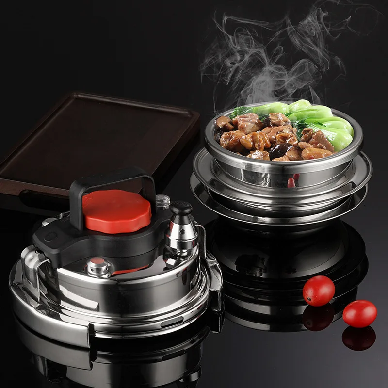 

Camping Cooker Pot Outdoor Household Stainless Pressure Mini Cooker For Steel Pressure Cooker Rice Small Cooker Fragrant