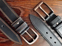 leather watch band strap compatible with all model l u m i n o x mens 3500 navy seal trident series black carbon watch bands