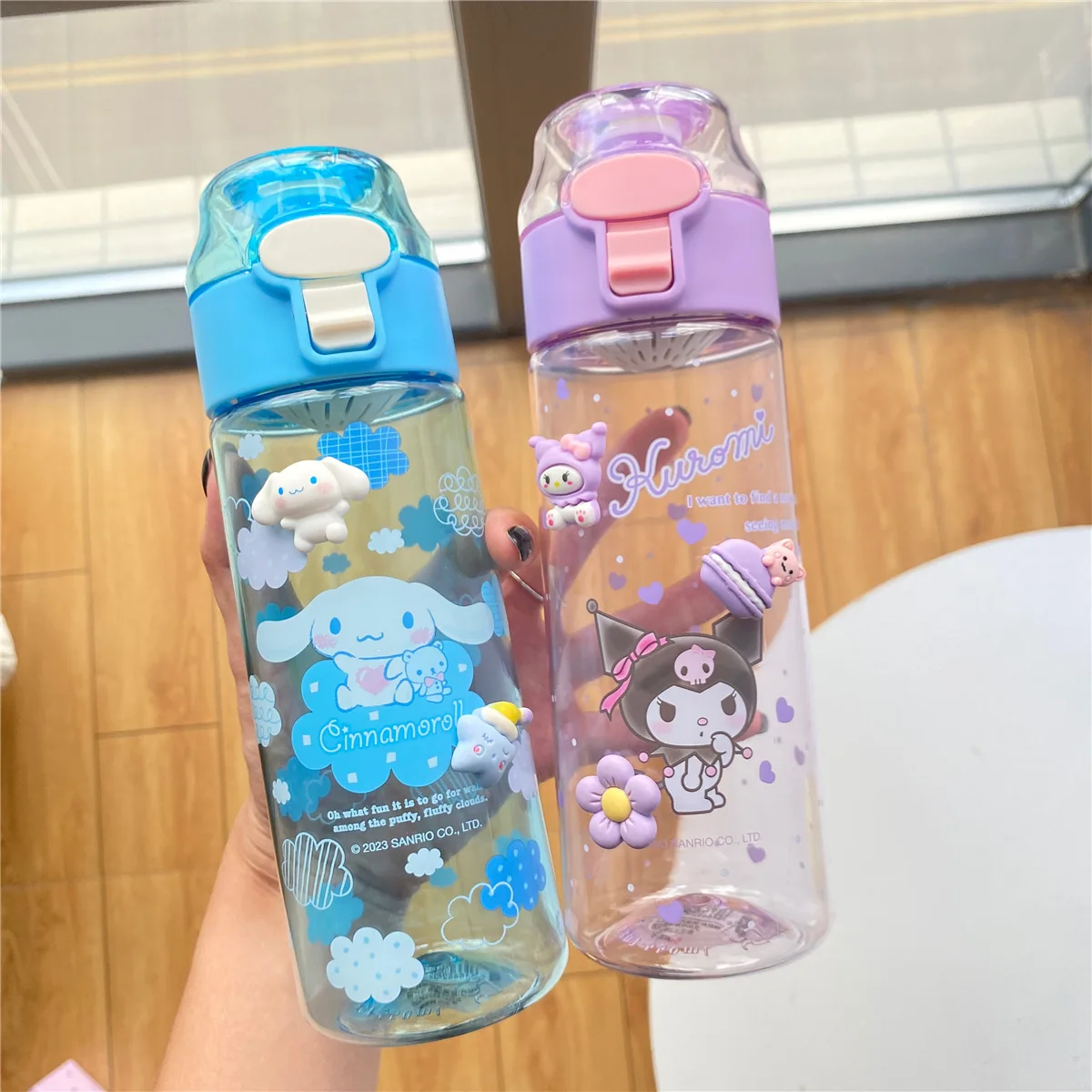 

Бутылка для воды Sanrio 550 мл, мультяшная коричная чашка для воды My Melody, милые детские спортивные бутылки для воды на открытом воздухе, студенческие подарки