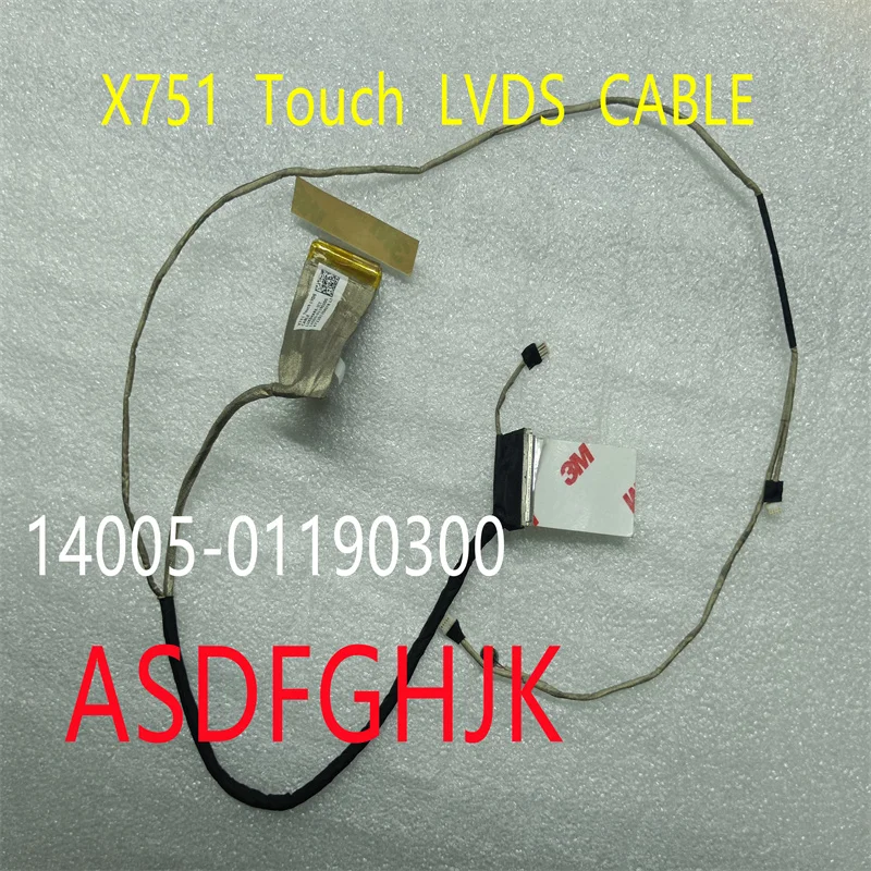 

Оригинальный сенсорный кабель X751, LVDS EDP 14005-01190300, применим к ноутбуку ASUS X751 X751L X751LD, кабелю экрана дисплея