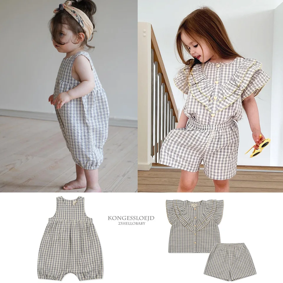 

Комплекты одежды из блузки и шортов KS 2023, милые футболки для девочек, верхняя одежда