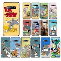 bandai tom and jerry phone case for samsung s10 21 20 9 8 plus lite s20 ultra 7edge
