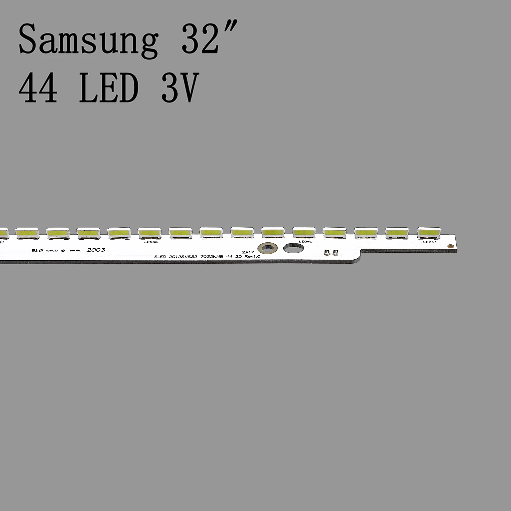 

New 44LED 406mm LED strip for samsung UA32ES5500 UE32ES6100 SLED 2012svs32 7032nnb 2D V1GE-320SM0-R1 32NNB-7032LED-MCPCB