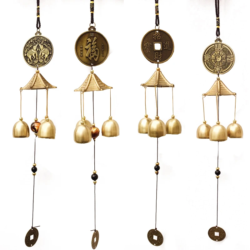 

Antique Wind Chime Copper Yard Garden Outdoor Living Decoration Metal Wind Chimes Outdoor Chinese Oriental Lucky Metal Win
