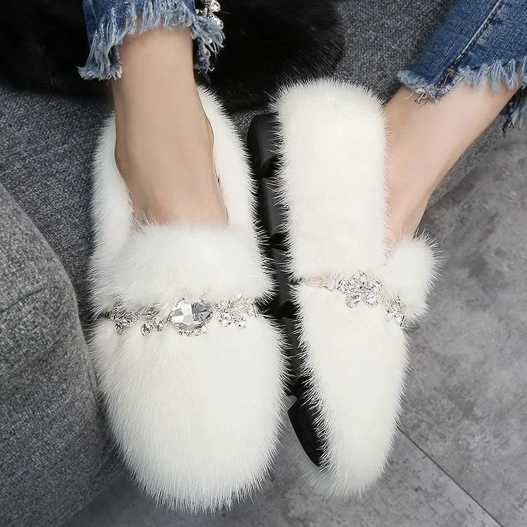 

Роскошная Брендовая обувь стразы из натурального плюша для женщин на осень и зиму 2023, новая сетчатая, инфракрасная, повседневная, универсал...