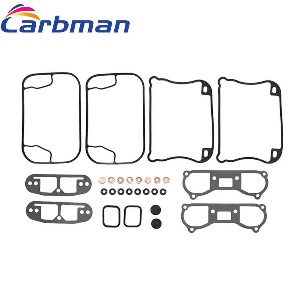 

Carbman Full Rocker Box Gasket Kit Steel Base Gaskets For 1992 1993 1994 1995 1996 1997 1998 1999 Evo Big Twin Replace 17042-92